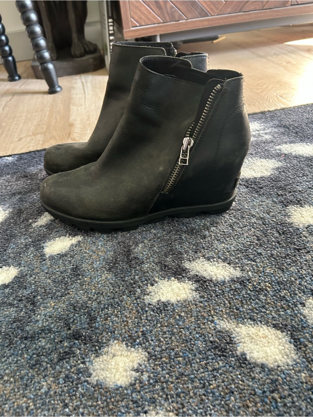 Sorel Wedge Ankle Boot with Side Zip